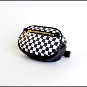 Brand new checkered bum bag